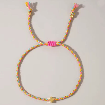 Corded Cross Bracelets
