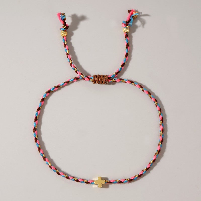 Corded Cross Bracelets