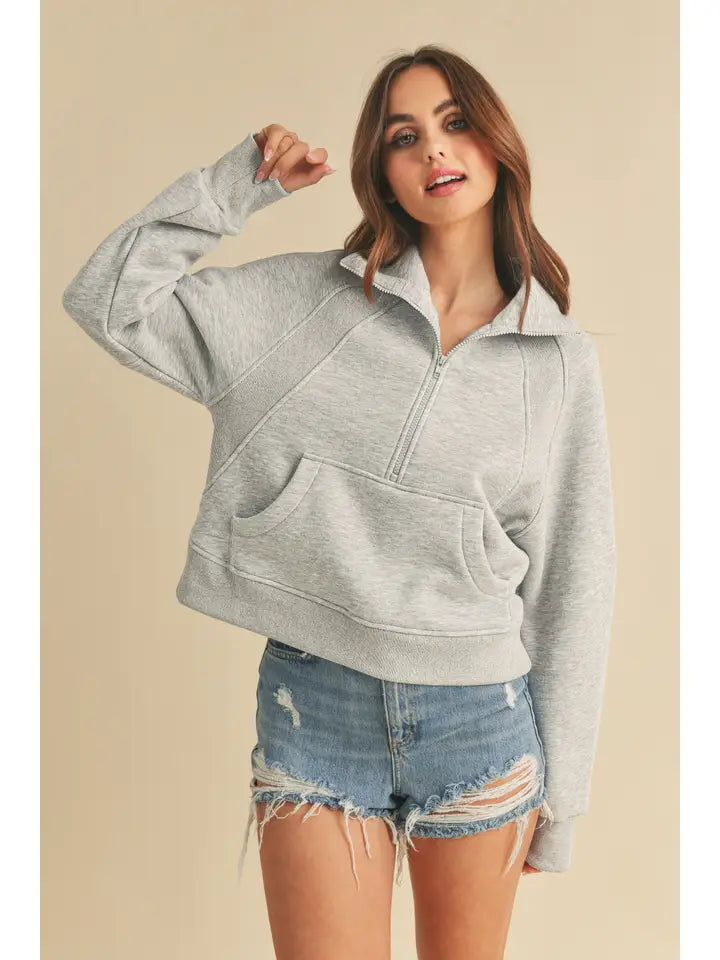 Funnel Neck Half Zip