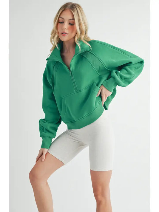 Funnel Neck Half Zip