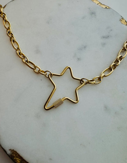 Carabiner Charm Necklace