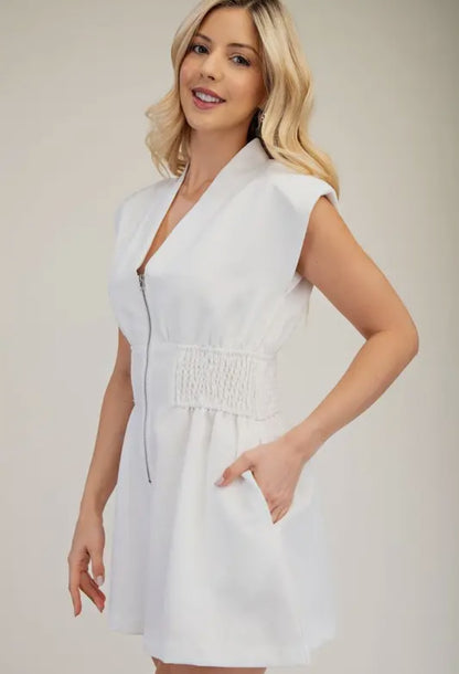 Shoulder Pad Romper
