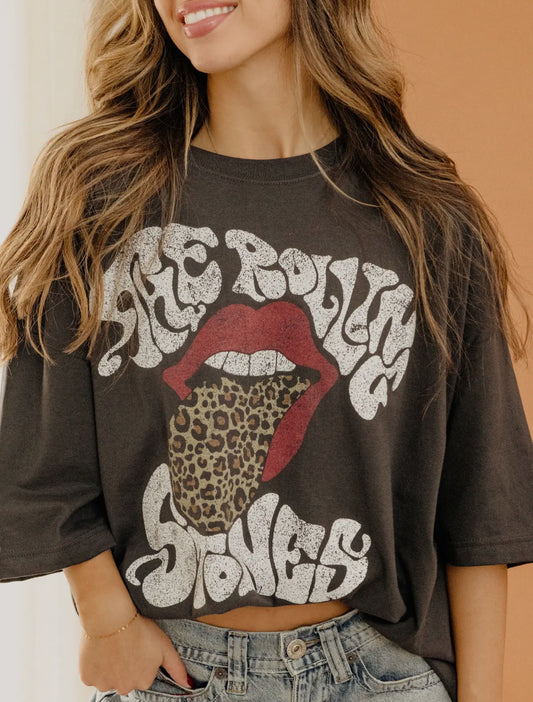 The Rolling Stones Leopard Graphic Tee