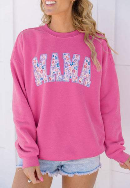 Embroidered Mama Sweatshirt