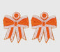 Cheer Bow Beaded Earrings