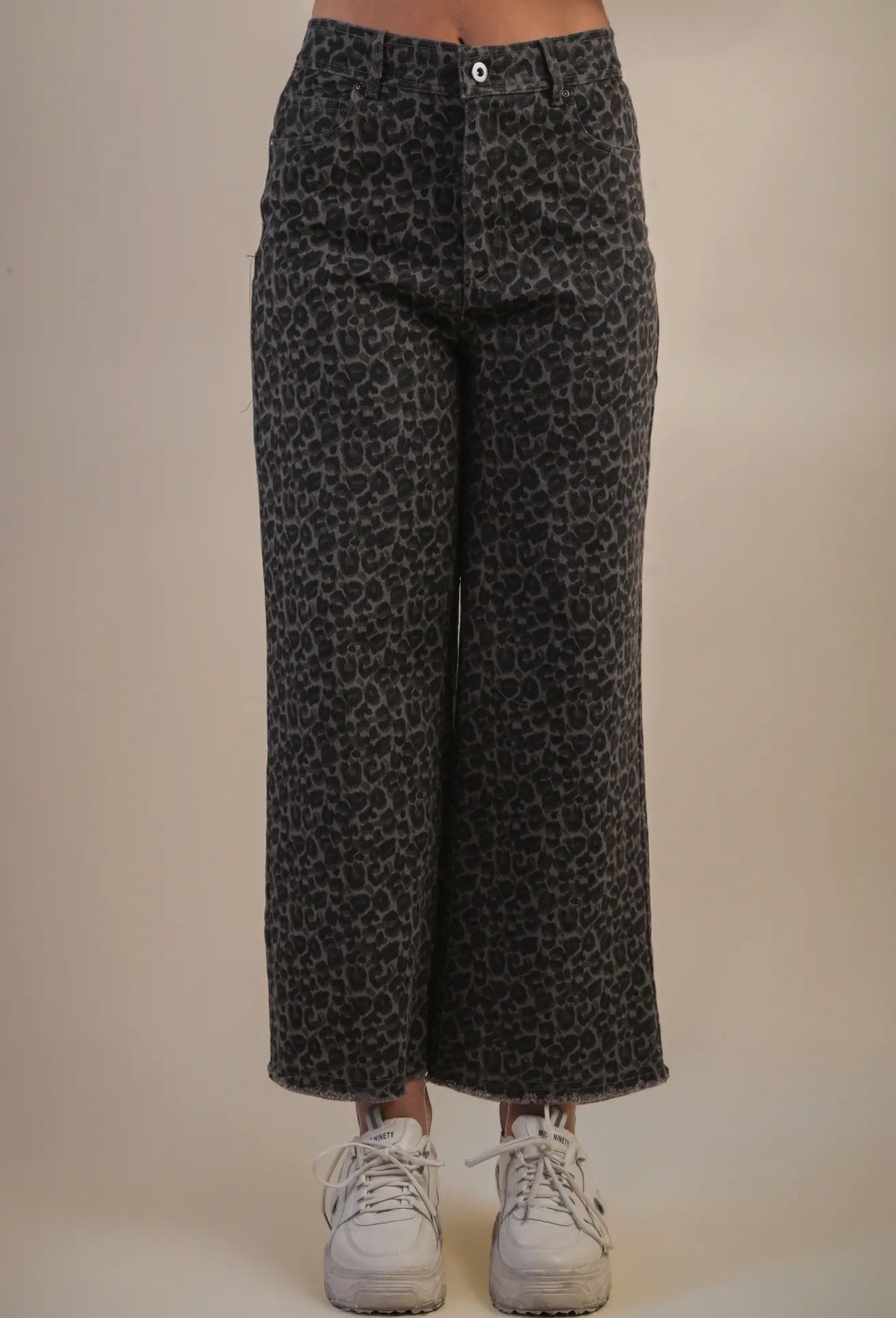 Leopard Straight Pants