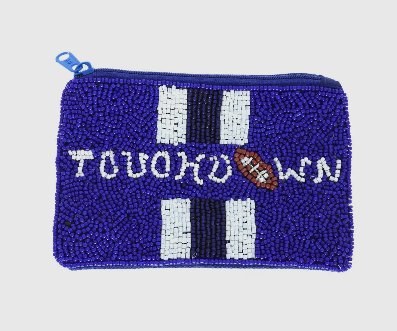 Beaded Touchdown Coin Purse