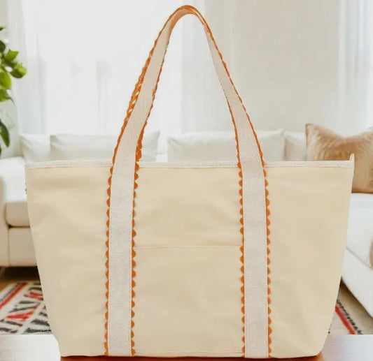 Tote-Ally Rick Rack Bag