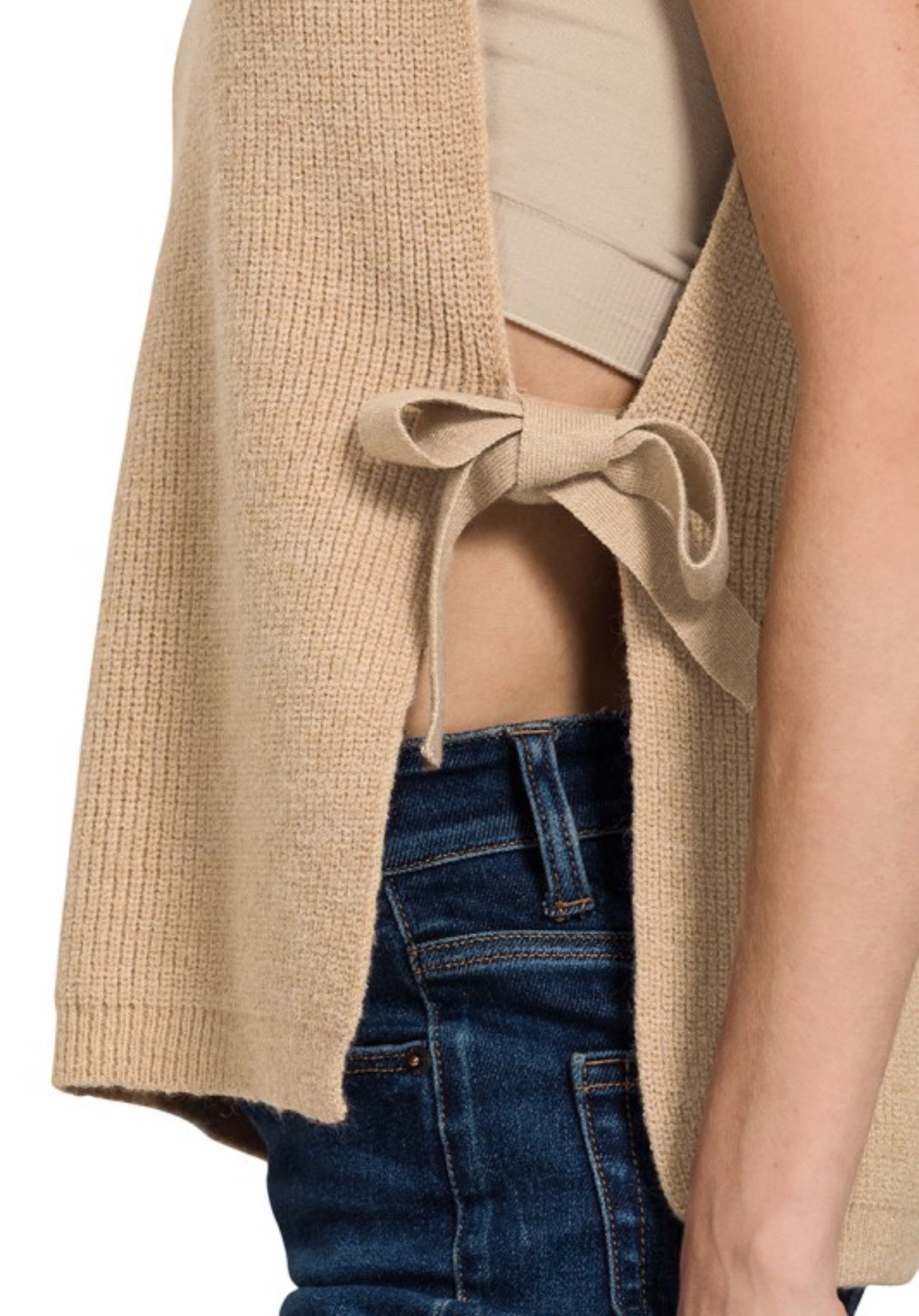 Lovely Side Tie Sweater