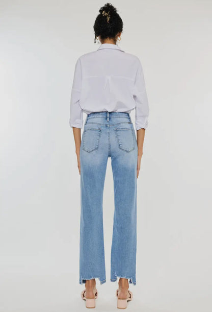 Kan Can High Rise Straight Jeans