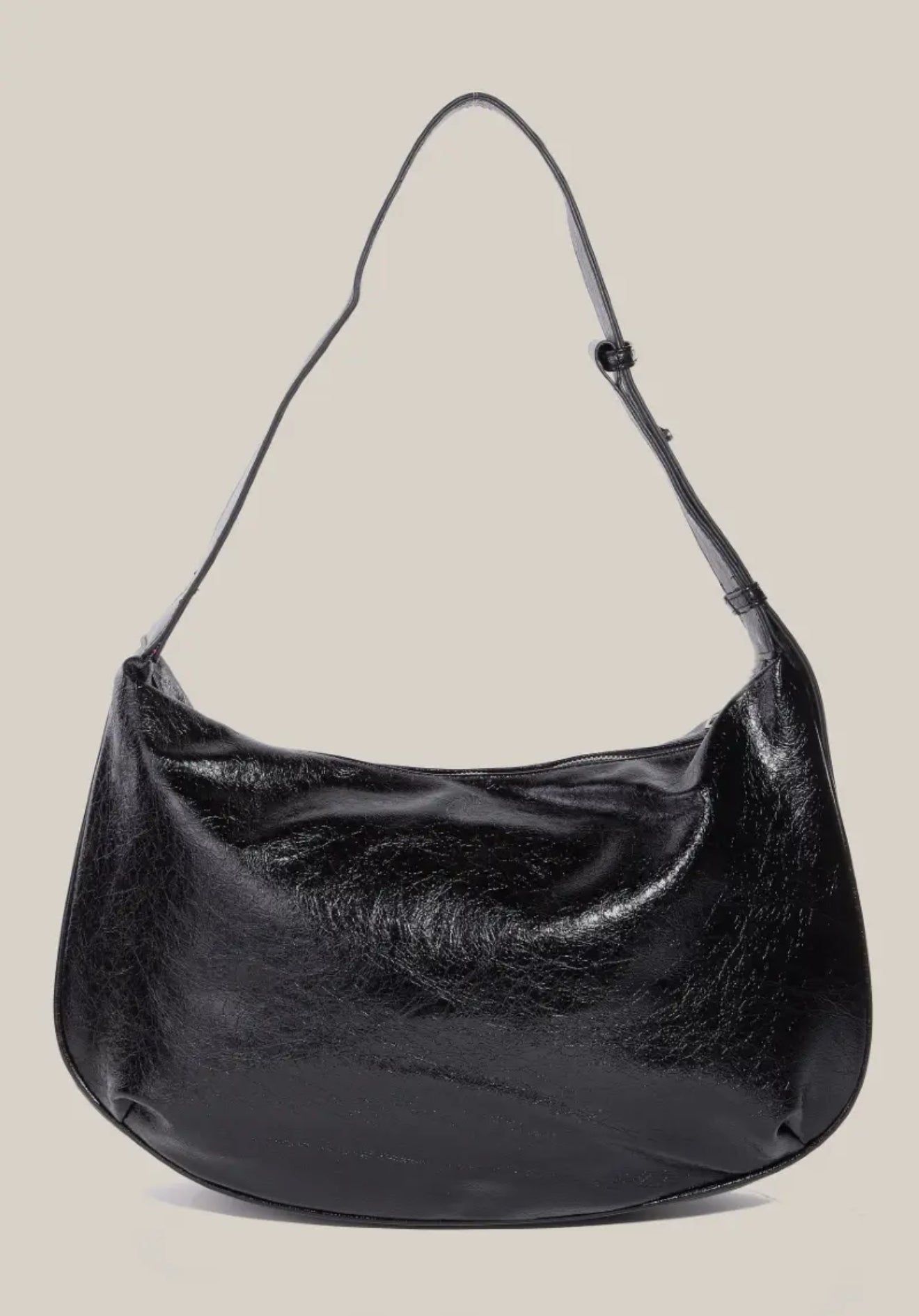 Faux Leather Hobo Purse