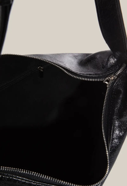 Faux Leather Hobo Purse