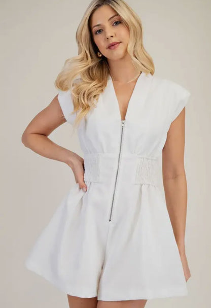 Shoulder Pad Romper