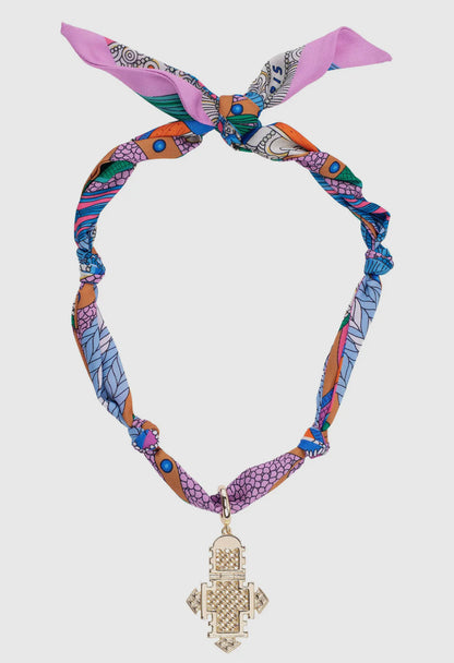 Scarf Necklaces with removable charms