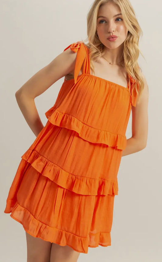 Go Big Orange Dress