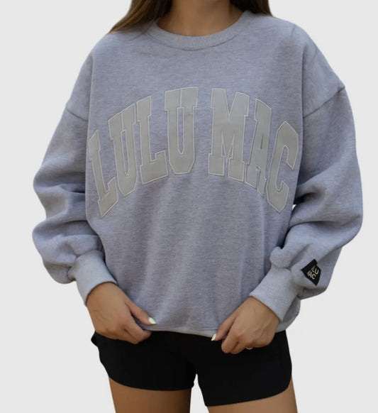 Lulu Mac Sweatshirt- Light Grey