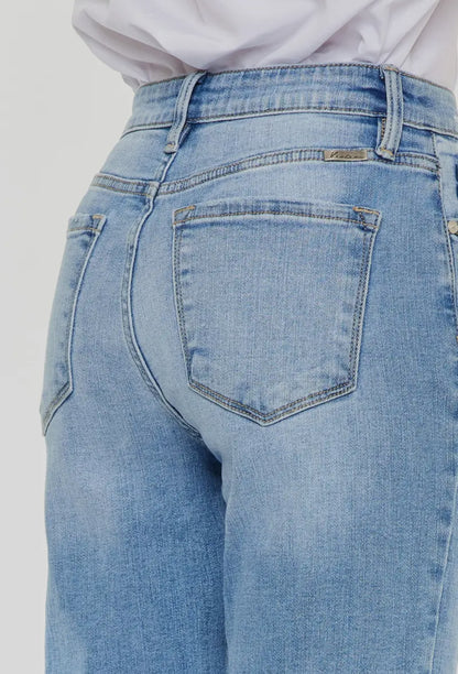 Kan Can High Rise Straight Jeans