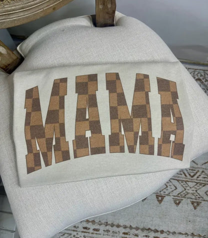 Checkered Mama Tees