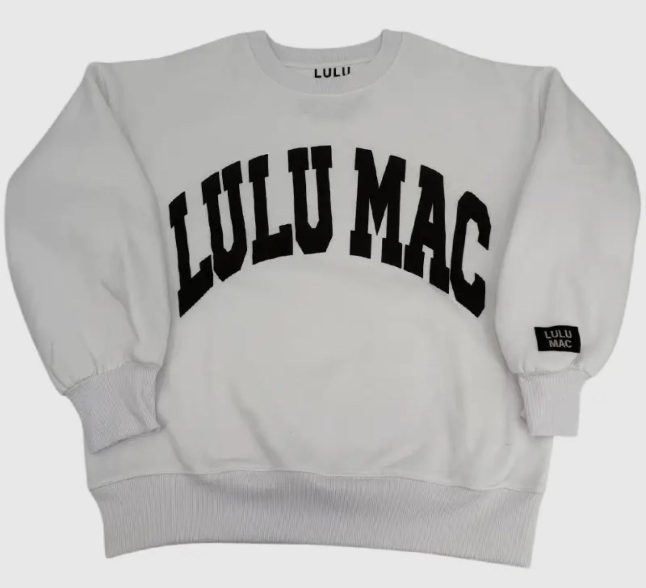Lulu Mac Sweatshirt- White&Black