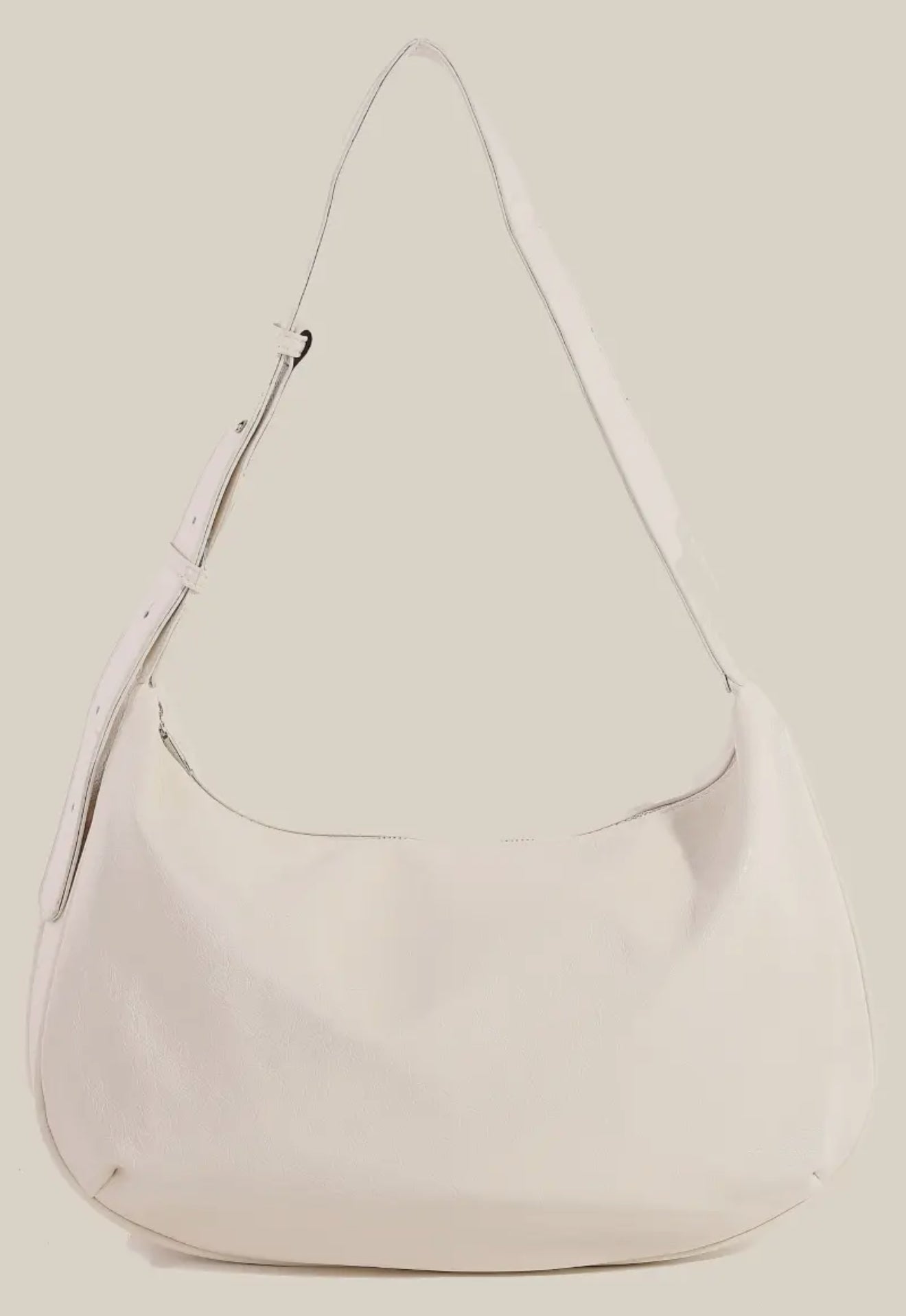 Faux Leather Hobo Purse