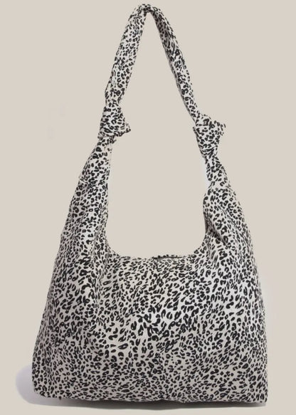 Knotted Leopard Purse