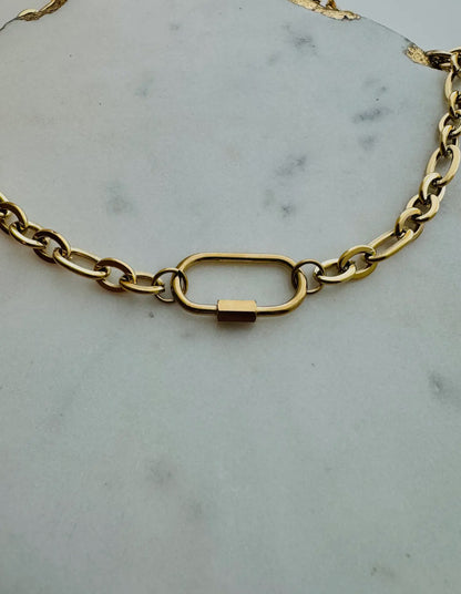 Carabiner Charm Necklace
