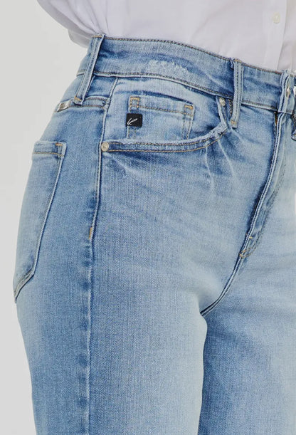 Kan Can High Rise Straight Jeans