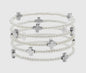 Silver Cross & Pearl Bracelets