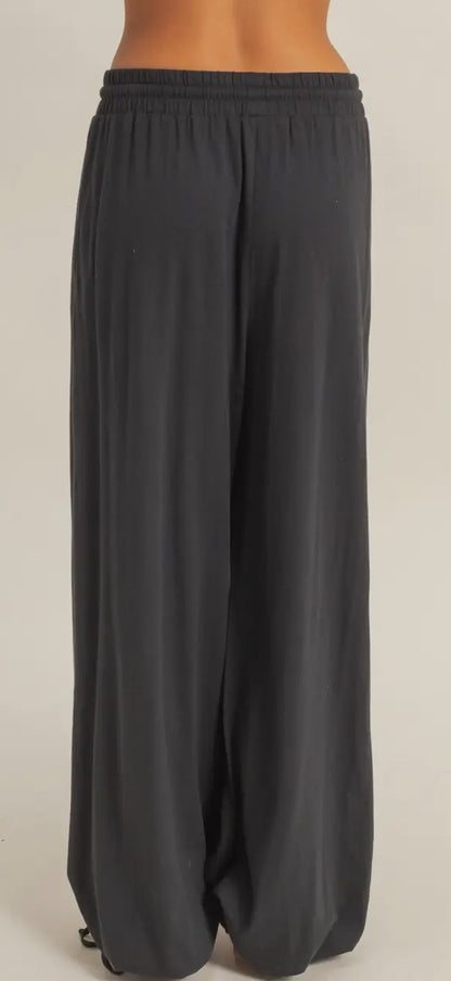 Wide Leg Drawstring Pants