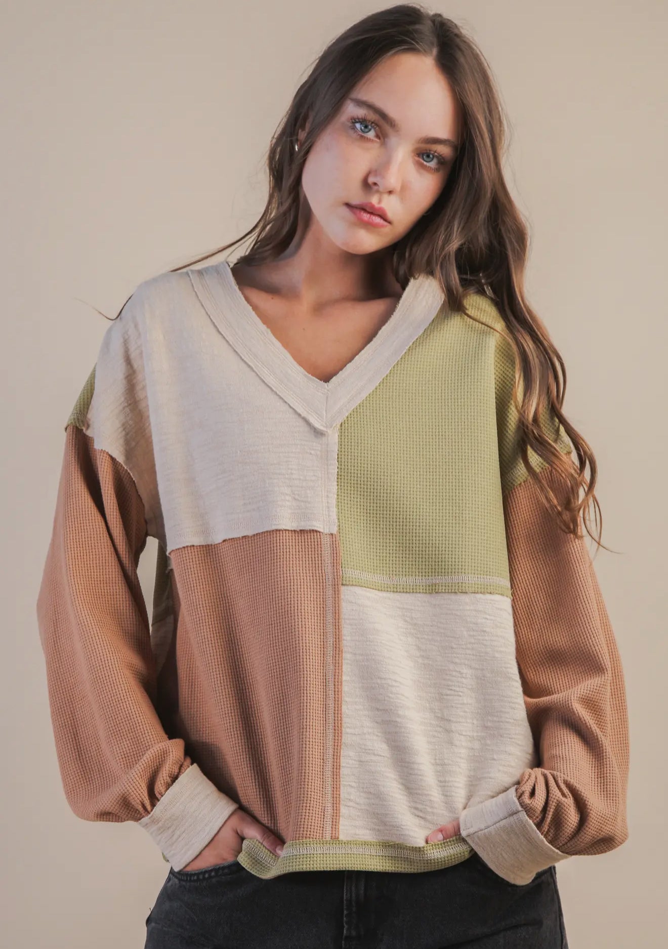 Carli Colorblock Top