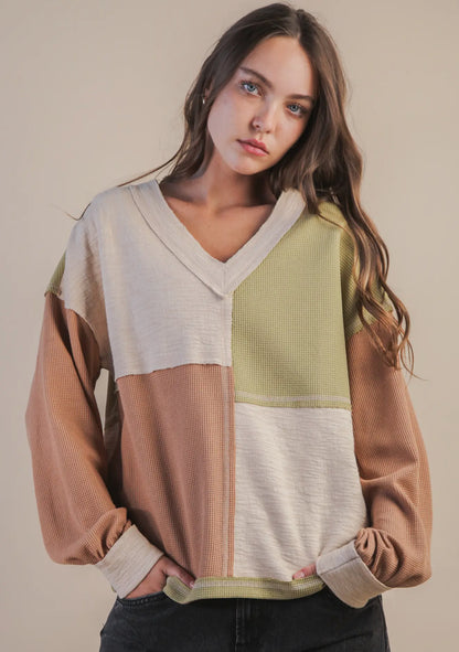 Carli Colorblock Top