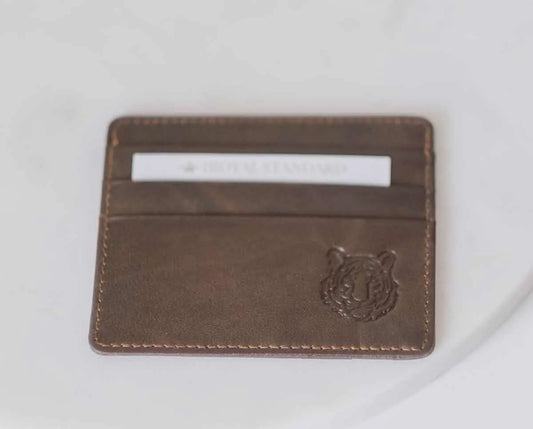 Embossed Slim Leather Wallets