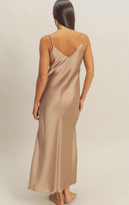 Satin Midi Dress
