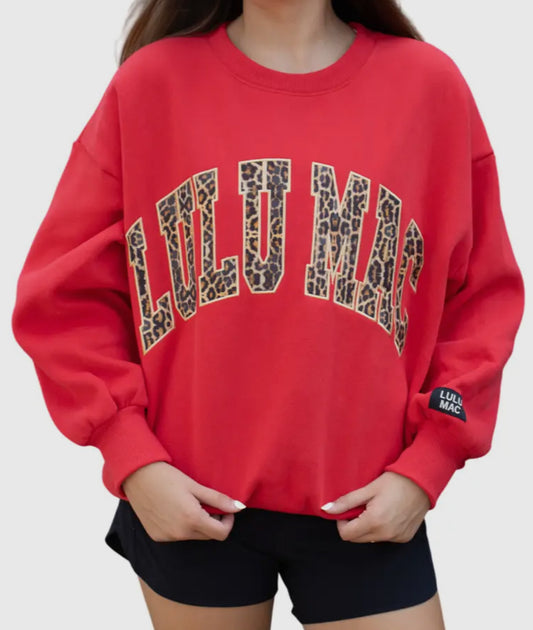 Lulu Mac Sweatshirt- Red