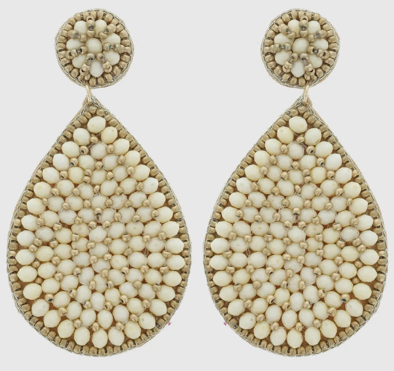 Beaded Teardrop Earrings