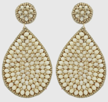 Beaded Teardrop Earrings