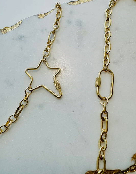 Carabiner Charm Necklace