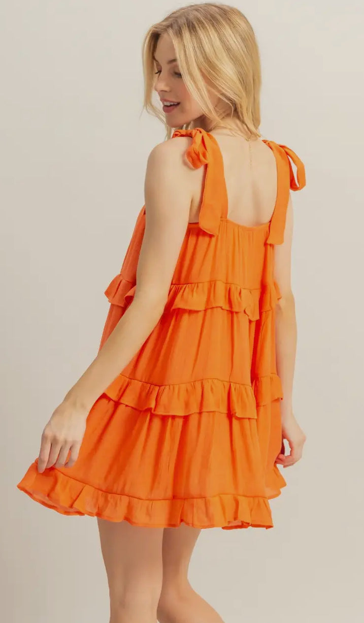 Go Big Orange Dress