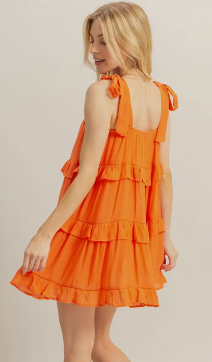 Go Big Orange Dress