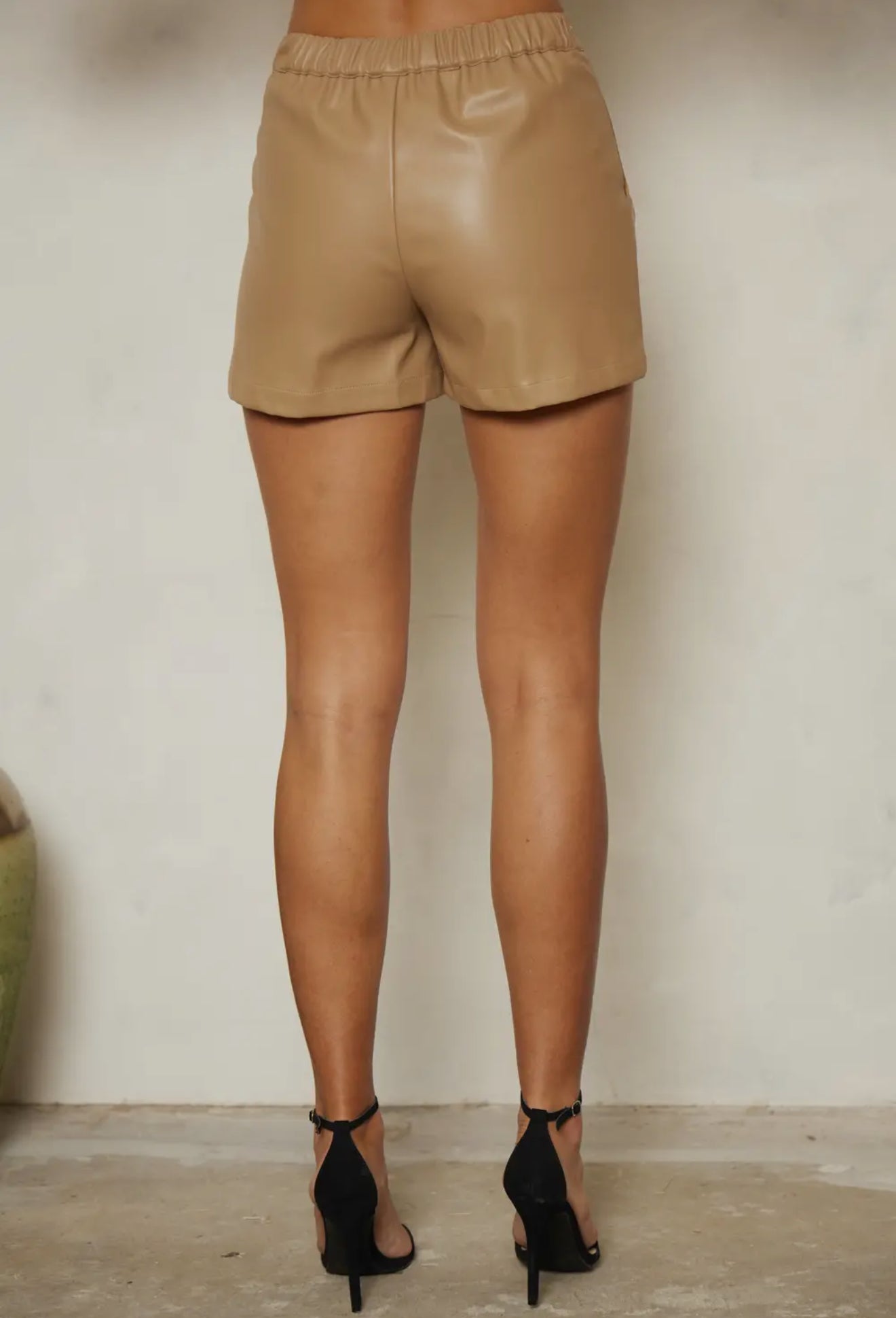 Faux Leather Shorts