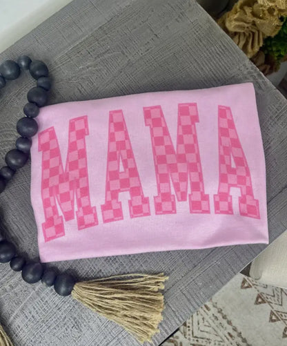 Checkered Mama Tees