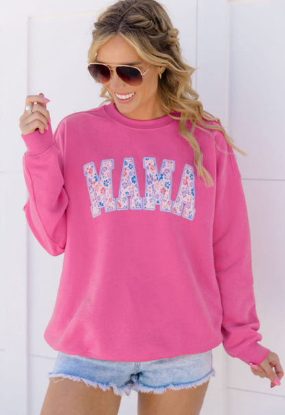 Embroidered Mama Sweatshirt