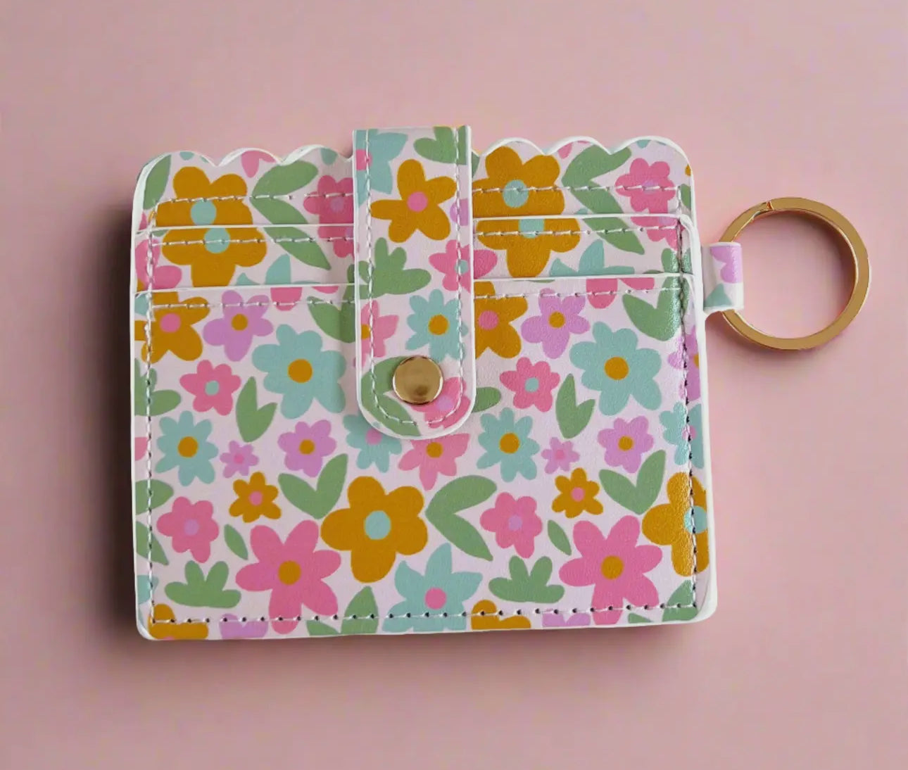 Floral Keychain Wallet