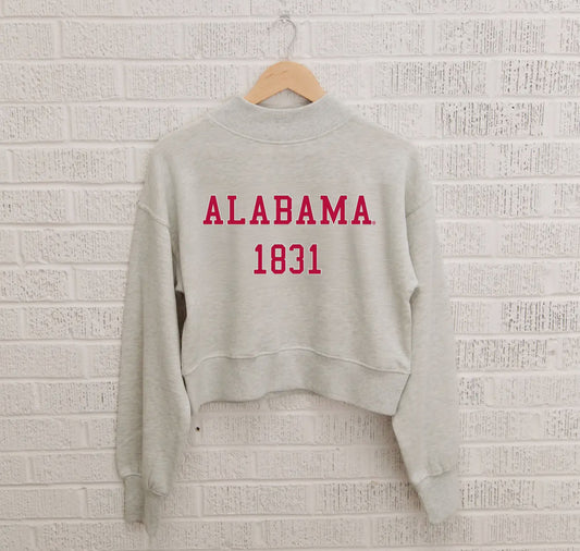 Alabama Puff Mock Neck Sweatshirt