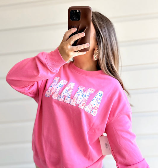 Embroidered Mama Sweatshirt