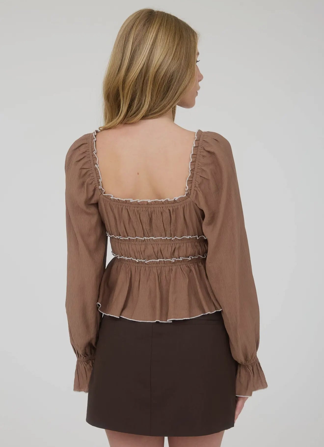 Contrast Bow Top
