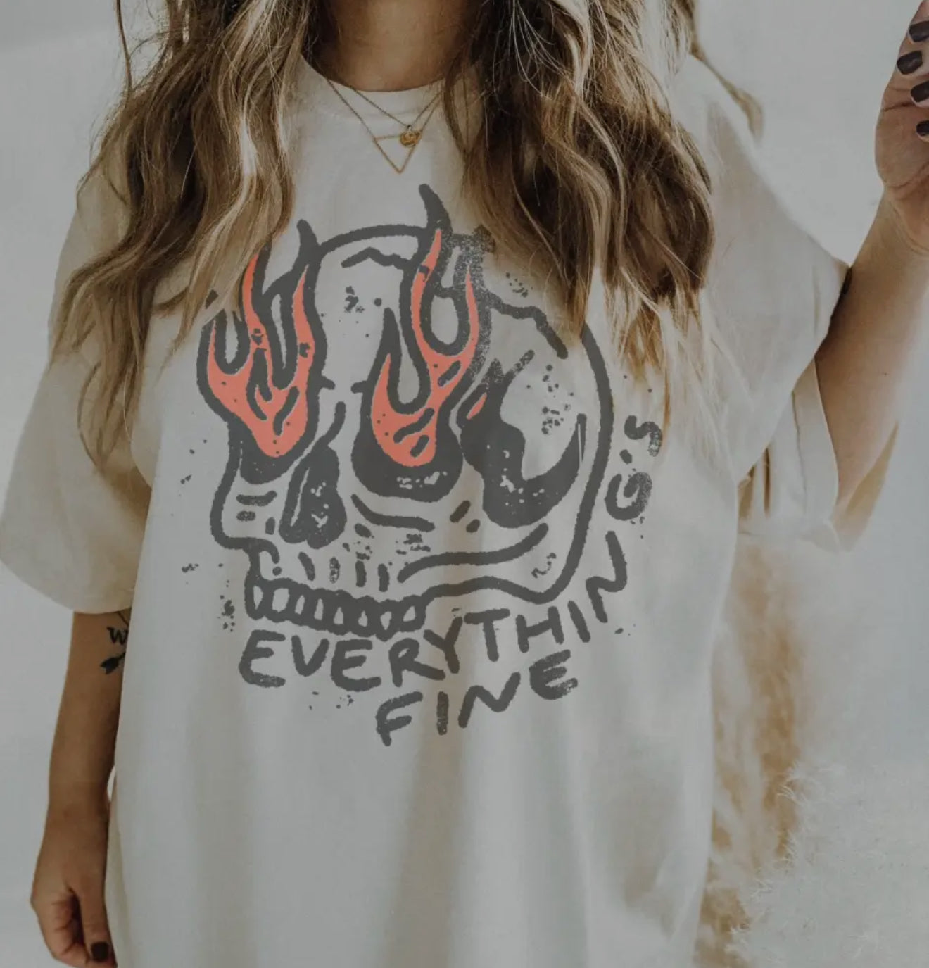 Everything Is Fine Graphic Tee