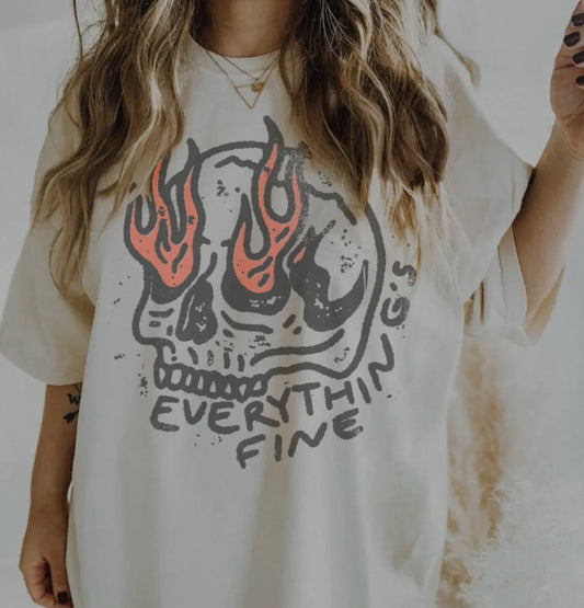 Everything Is Fine Graphic Tee