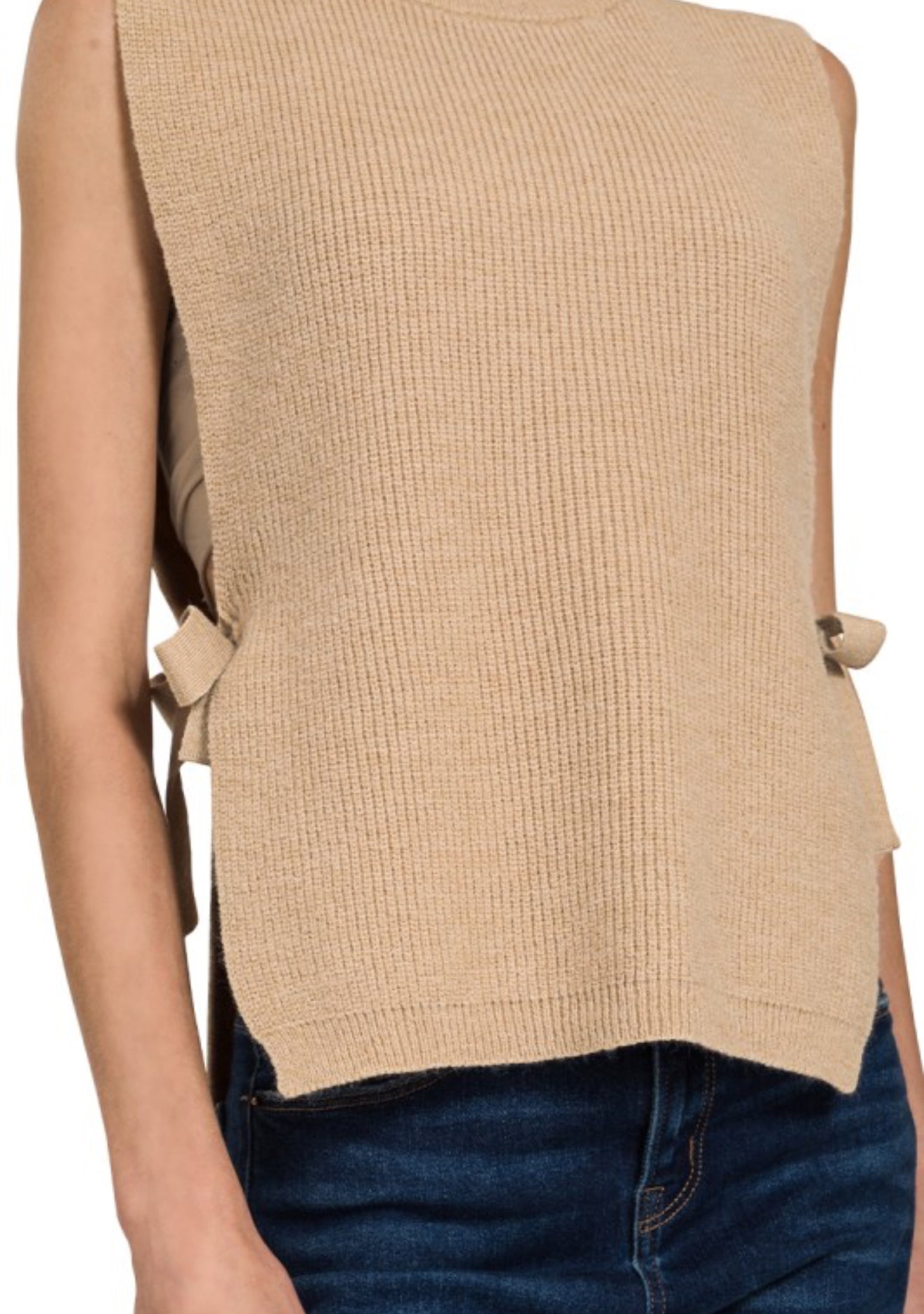 Lovely Side Tie Sweater