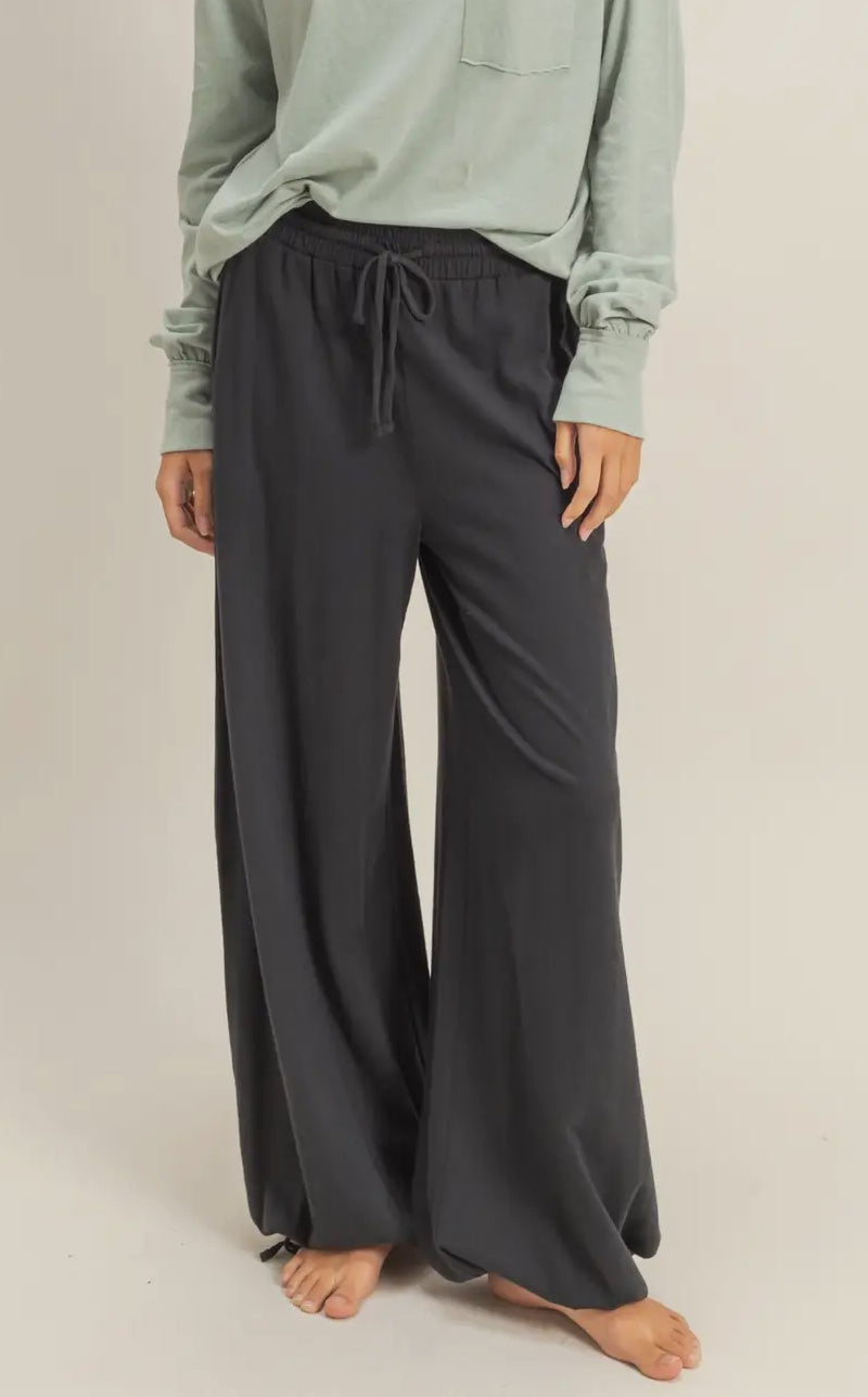 Wide Leg Drawstring Pants